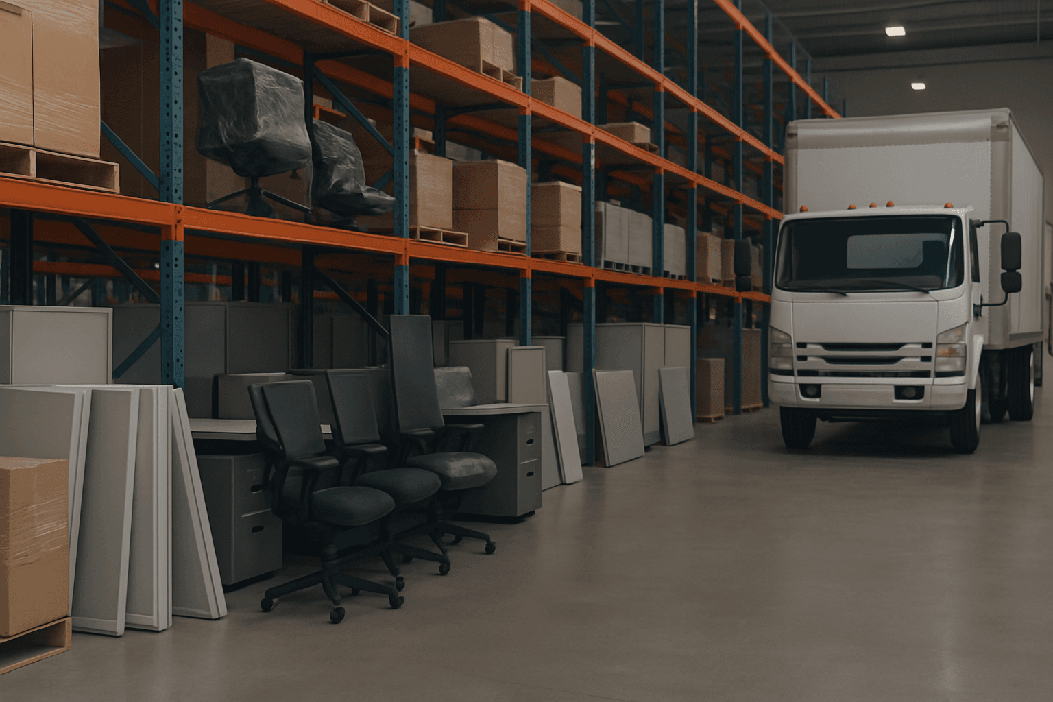 Commercial moving team